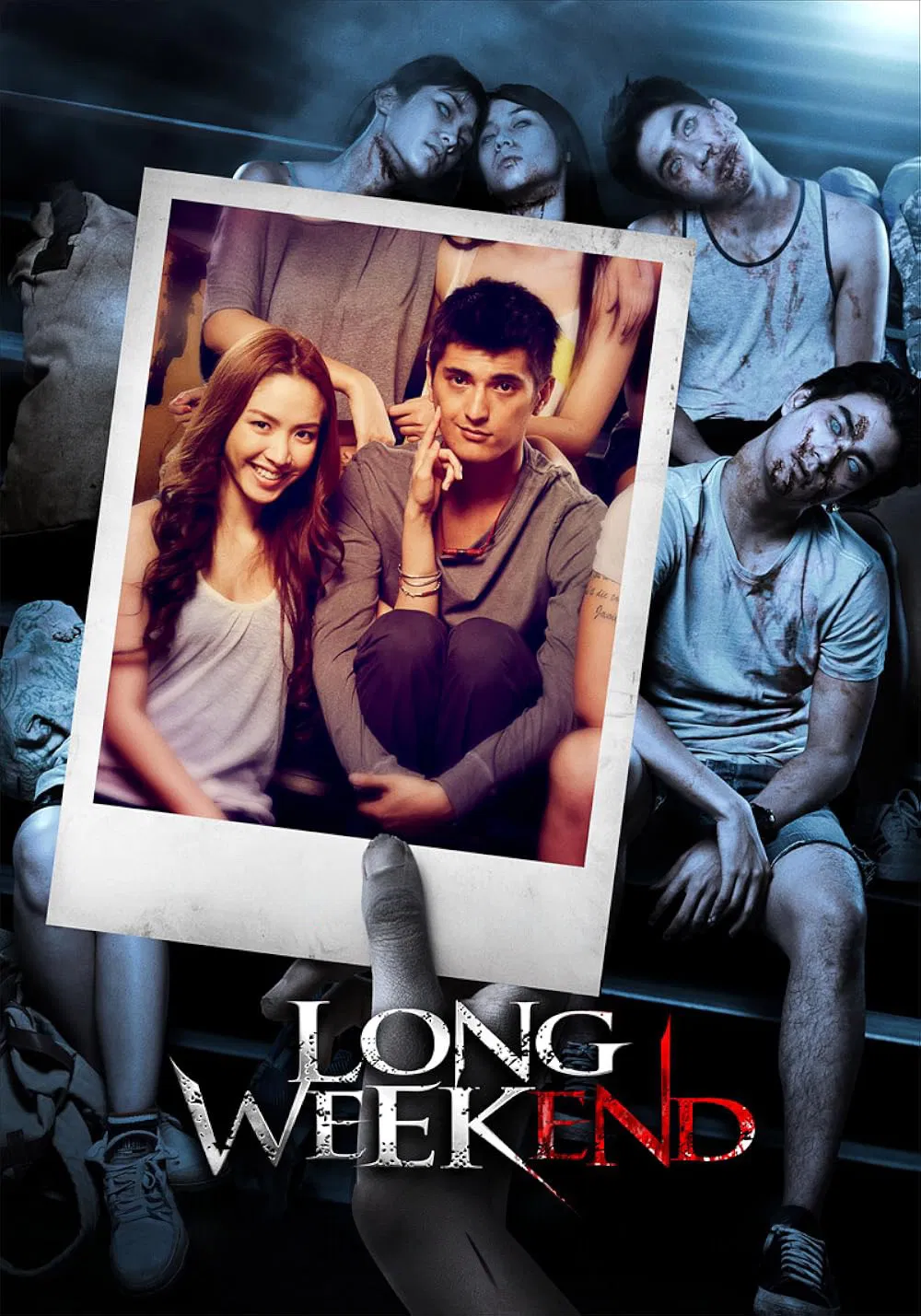 Poster chính thức của phim Phim Kinh Dị, Phim Giật Gân "Kỳ Nghỉ Tai Ương" (Long Weekend - 2013), với sự tham gia của diễn viên Chinawut Indracusin và Sheranut Yusananda.