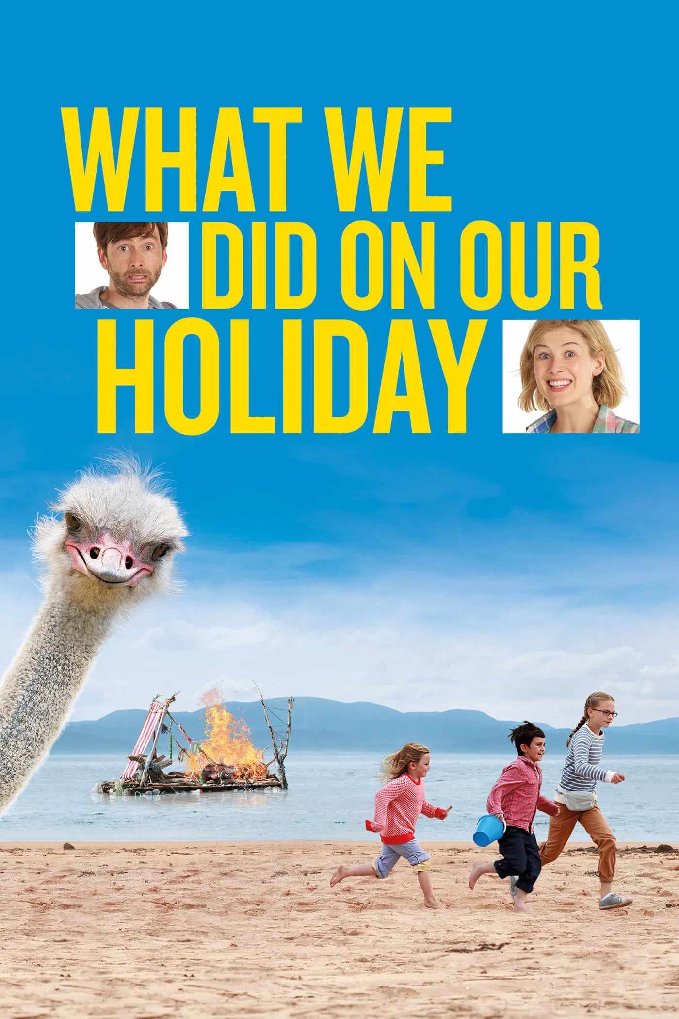 Poster chính thức của phim Phim Hài "Kỳ Nghỉ Tuyệt Vời" (What We Did on Our Holiday - 2014), với sự tham gia của diễn viên David Tennant và Rosamund Pike.