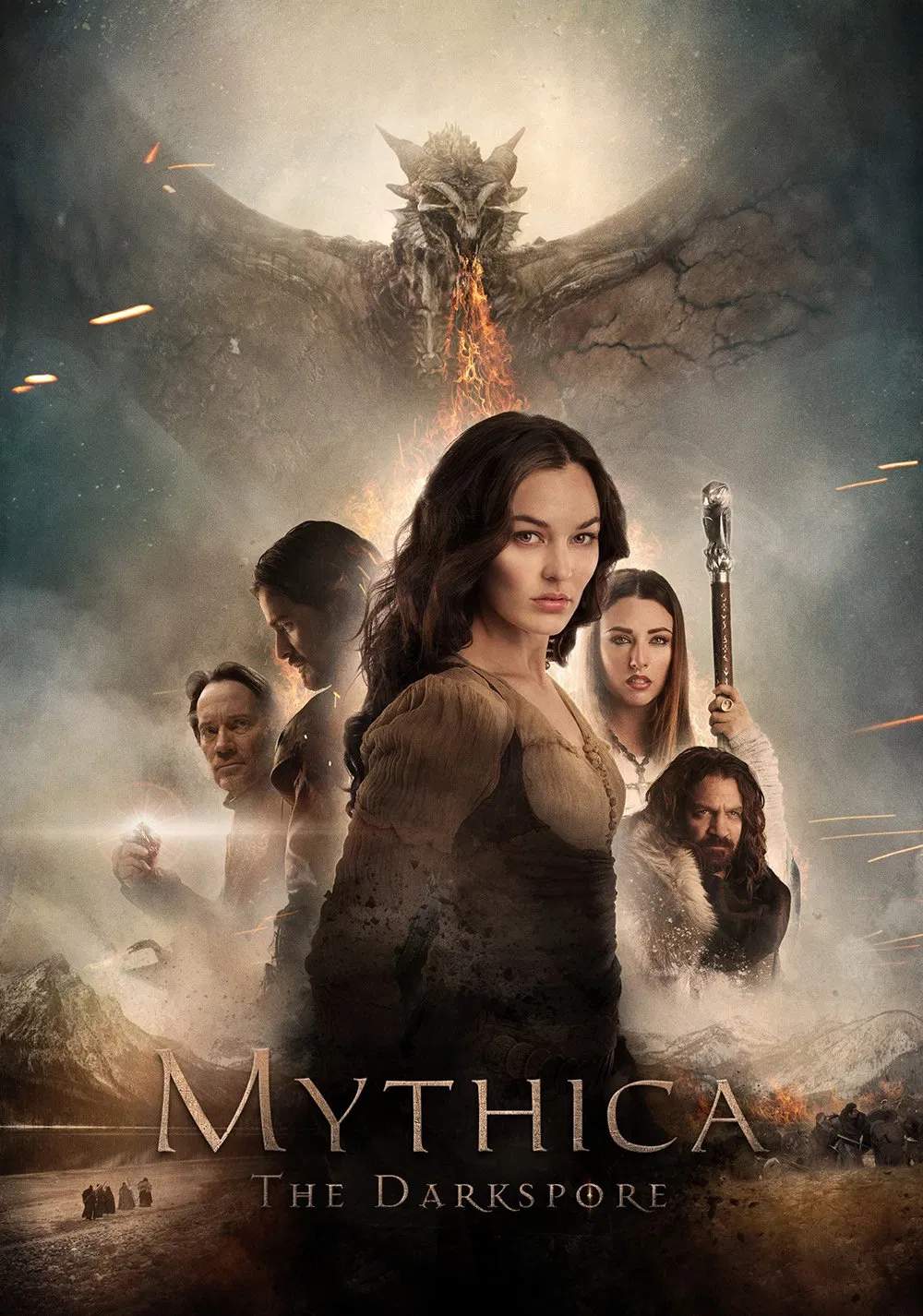 Poster chính thức của phim Phim Hành Động, Phim Phiêu Lưu "Kỷ Nguyên Bóng Tối" (Mythica: The Darkspore - 2015), với sự tham gia của diễn viên Melanie Stone và Adam Johnson.