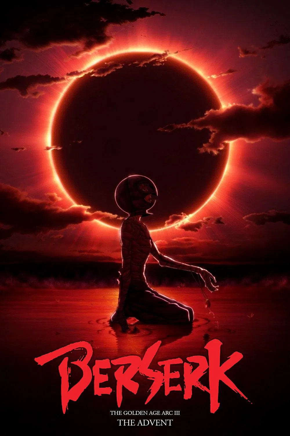 Poster chính thức của phim Phim Hoạt Hình, Phim Hành Động "Kỵ Sĩ Đen: Chân Mệnh Đế Vương" (Berserk: The Golden Age Arc III - The Advent - 2013), với sự tham gia của diễn viên Hiroaki Iwanaga và Toa Yukinari.