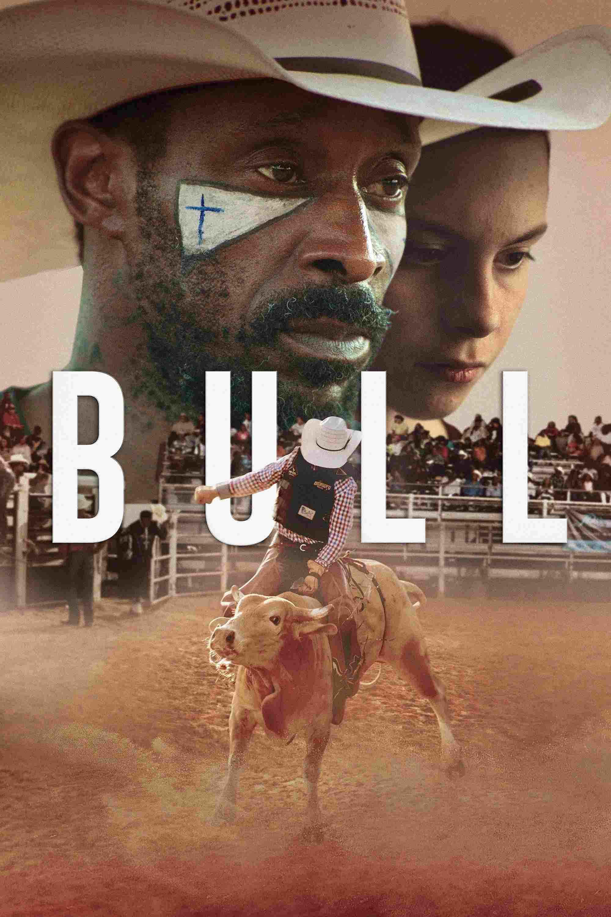 Poster chính thức của phim Phim Tâm Lý "Kỵ Sĩ Rời Sân" (Bull - 2020), với sự tham gia của diễn viên Rob Morgan và Amber Havard.