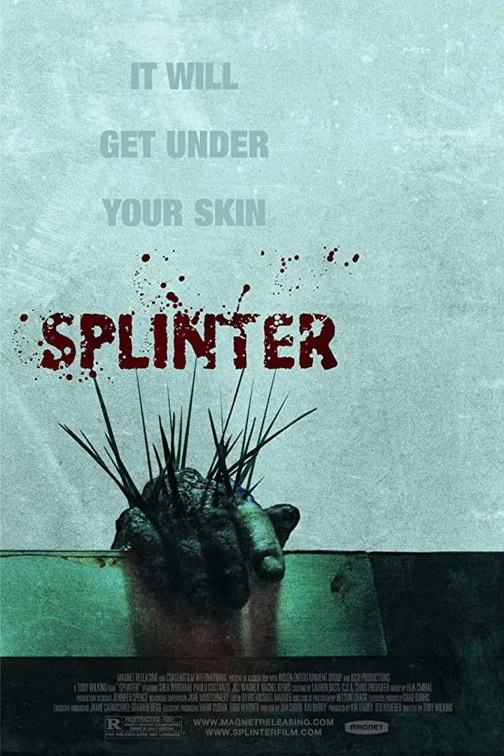 Poster chính thức của phim Phim Kinh Dị, Phim Giật Gân "Ký Sinh Dưới Da" (Splinter - 2008), với sự tham gia của diễn viên Jill Wagner và Charles Baker.