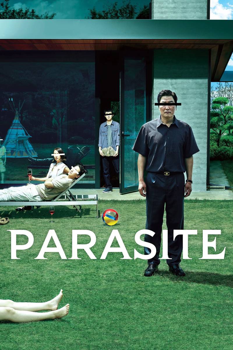 Poster chính thức của phim Phim Hài, Phim Giật Gân "Ký Sinh Trùng" (Parasite - 2019), với sự tham gia của diễn viên Song Kang-ho và Lee Sun-kyun.