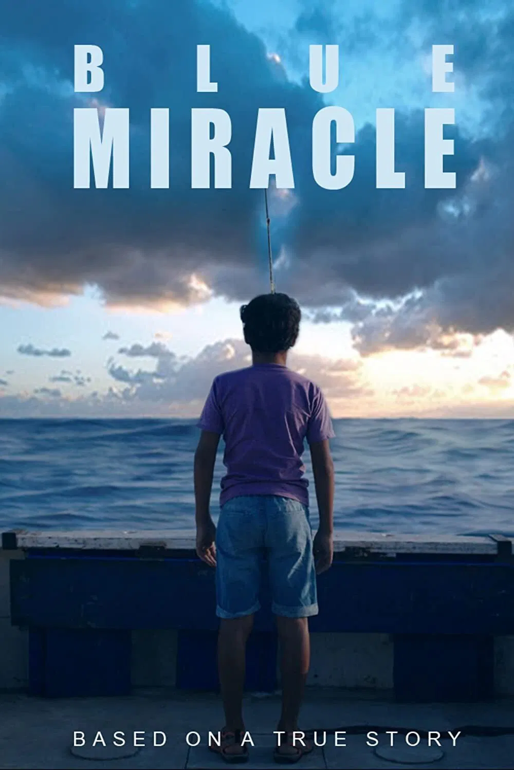 Poster chính thức của phim Phim Phiêu Lưu, Phim Tâm Lý "Kỳ Tích Biển Xanh" (Blue Miracle - 2021), với sự tham gia của diễn viên Jimmy Gonzáles và Dennis Quaid.