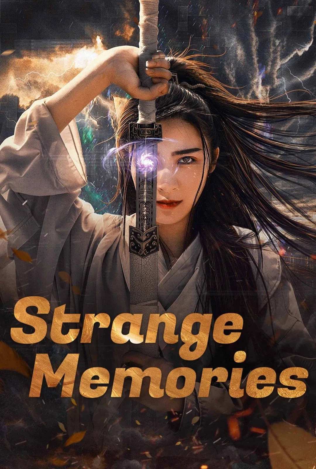 Poster chính thức của phim Phim Hành Động, Phim Giả Tượng "Ký Ức Kỳ Lạ" (Strange Memories - 2025), với sự tham gia của diễn viên Wu Di và Ren Zihao.