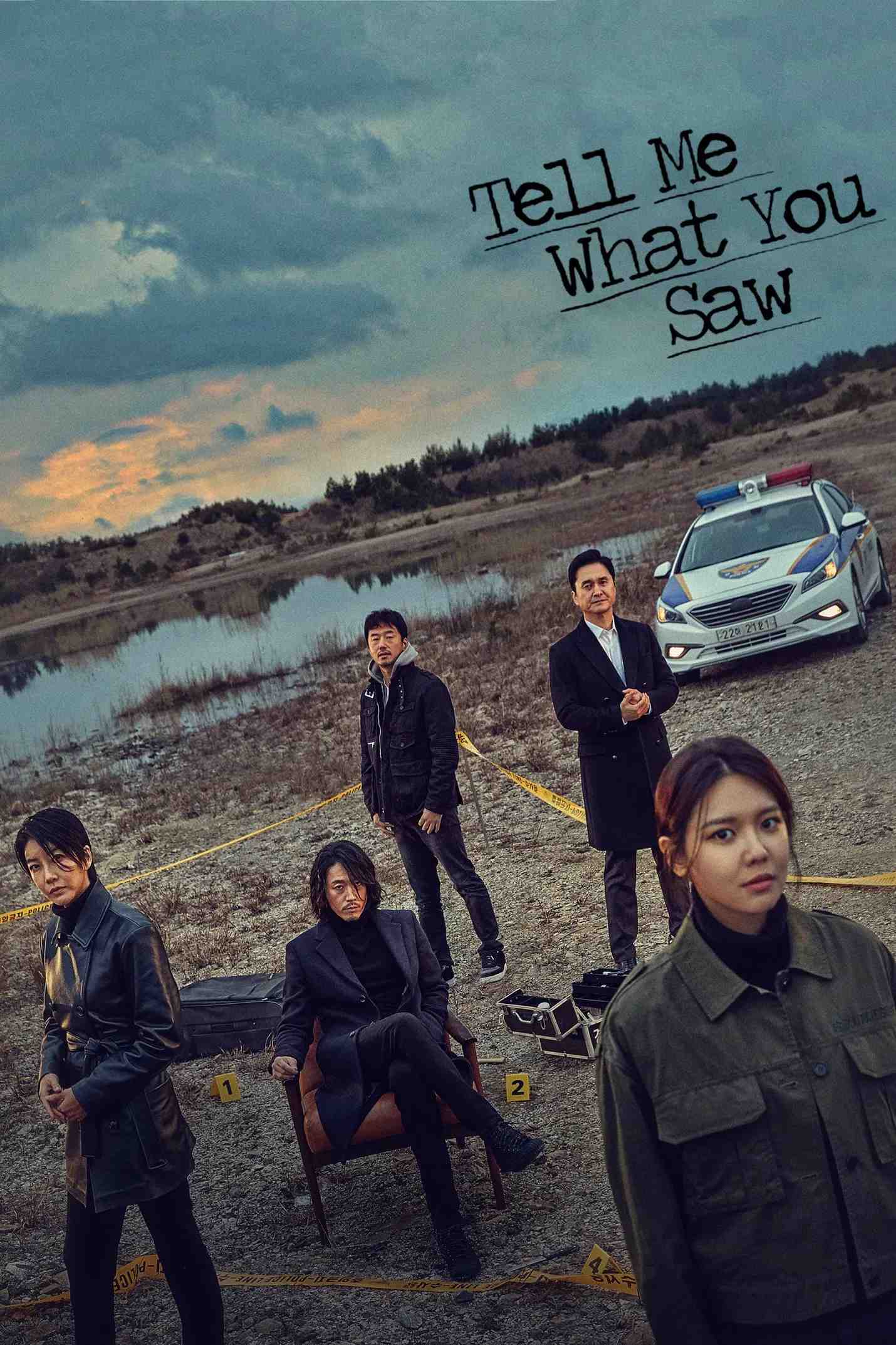 Poster chính thức của phim Phim Tâm Lý, Phim Bí Ẩn "Ký Ức Tội Ác" (Tell Me What You Saw - 2020), với sự tham gia của diễn viên Jang Hyuk và Sooyoung Choi.