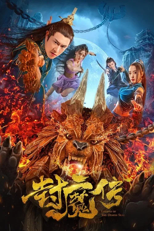 Poster chính thức của phim Phim Hành Động, Phim Giả Tượng "Lá thư của con dấu quỷ" (Legend of the Demon Seal - 2019), với sự tham gia của diễn viên Trần Kiện Phong và Lương Gia Nhân.