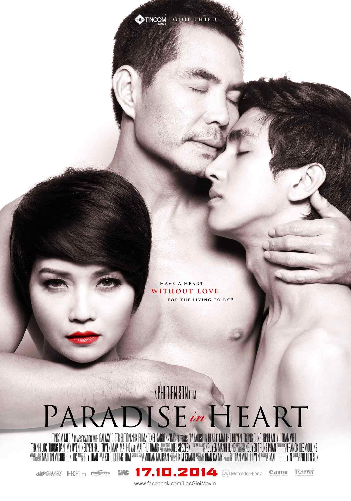 Poster chính thức của phim Phim Tâm Lý, Phim Tình Cảm "Lạc Giới" (Paradise In Heart - 2014), với sự tham gia của diễn viên Trung Dũng và Mai Thu Huyền.