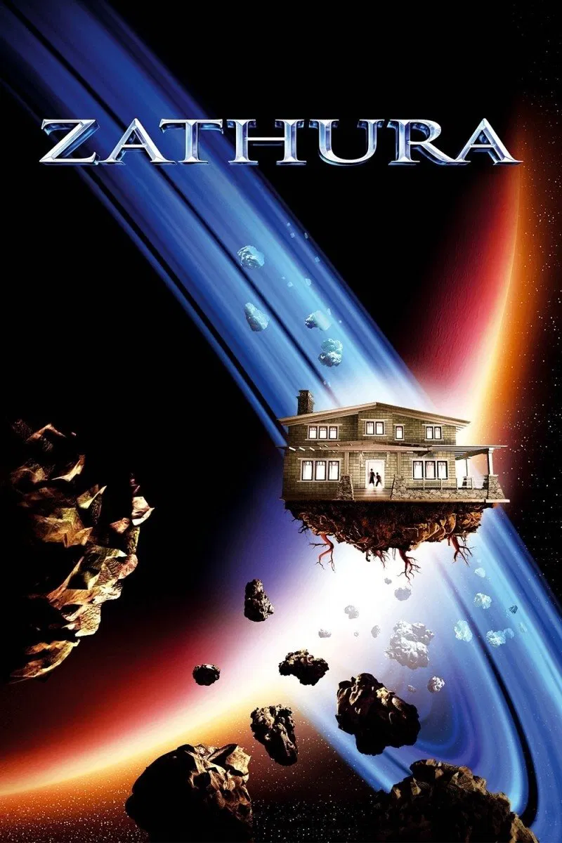 Poster chính thức của phim Phim Viễn Tưởng, Phim Phiêu Lưu "Lạc Ngoài Không Gian" (Zathura: A Space Adventure - 2005), với sự tham gia của diễn viên Josh Hutcherson và Jonah Bobo.