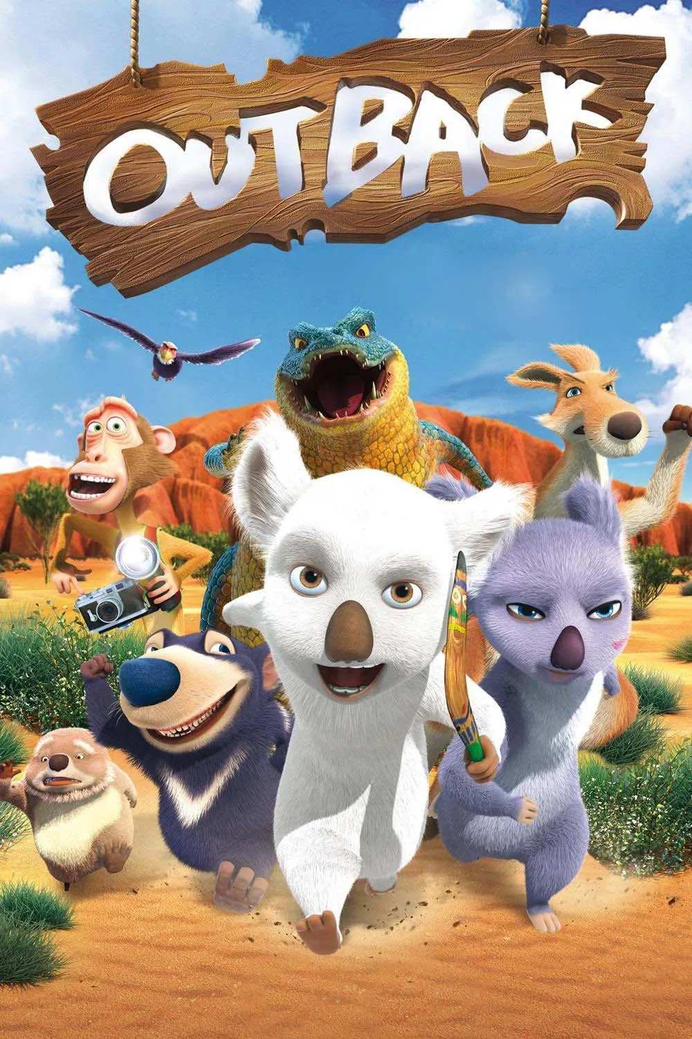 Poster chính thức của phim Phim Hoạt Hình, Phim Phiêu Lưu "Lạc Trong Rừng Sâu" (The Outback - 2012), với sự tham gia của diễn viên Jenni Pulos và Frank Welker.
