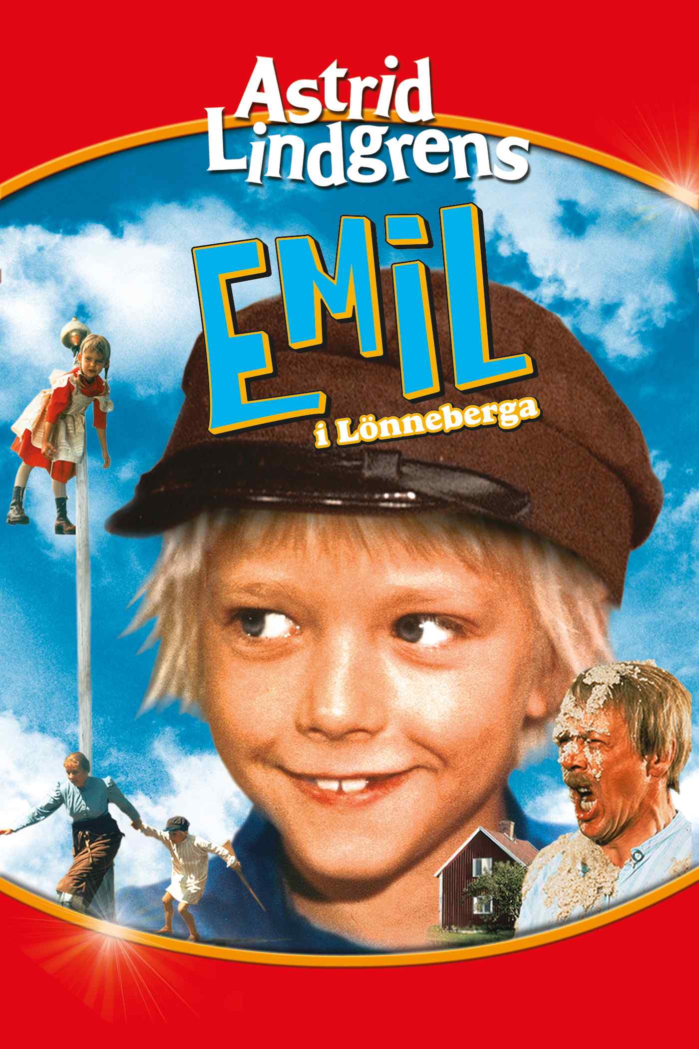 Poster chính thức của phim Phim Hài, Phim Gia Đình "Lại Thằng Nhóc Emil" (Emil i Lönneberga - 1971), với sự tham gia của diễn viên Jan Ohlsson và Lena Wisborg.