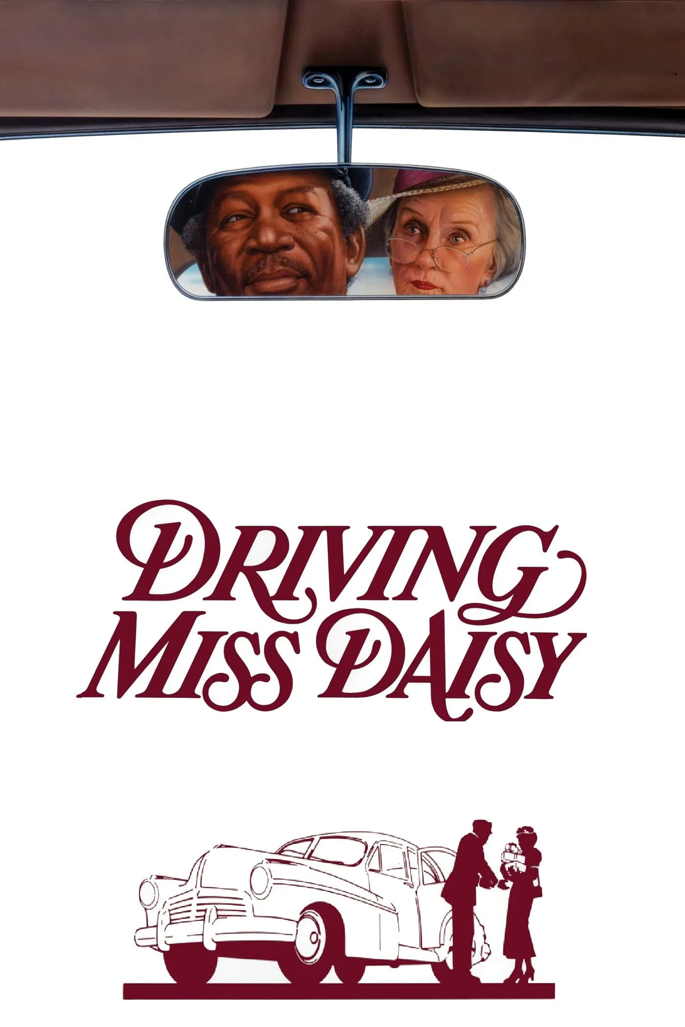 Poster chính thức của phim Phim Tâm Lý "Lái Xe Cho Cô Daisy" (Driving Miss Daisy - 1989), với sự tham gia của diễn viên Morgan Freeman và Jessica Tandy.
