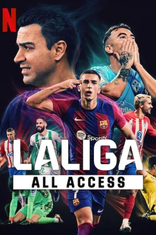 Poster chính thức của phim Phim Tài Liệu "LALIGA: Phía sau bàn thắng" (LALIGA: All Access - 2024).
