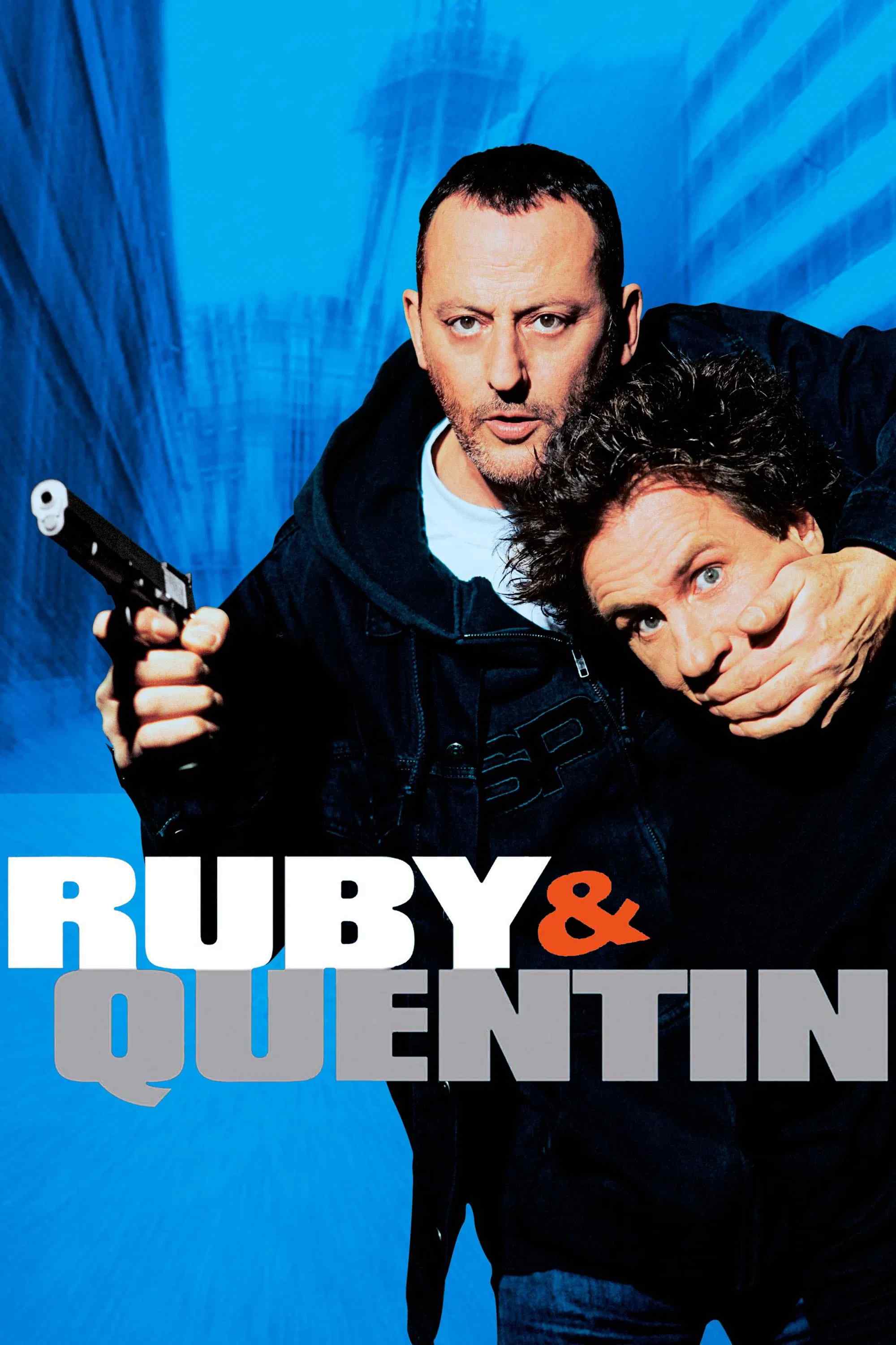 Poster chính thức của phim Phim Hài, Phim Hình Sự "Làm Ơn Nín Giùm" (Ruby & Quentin - 2003), với sự tham gia của diễn viên Gérard Depardieu và Jean Reno.