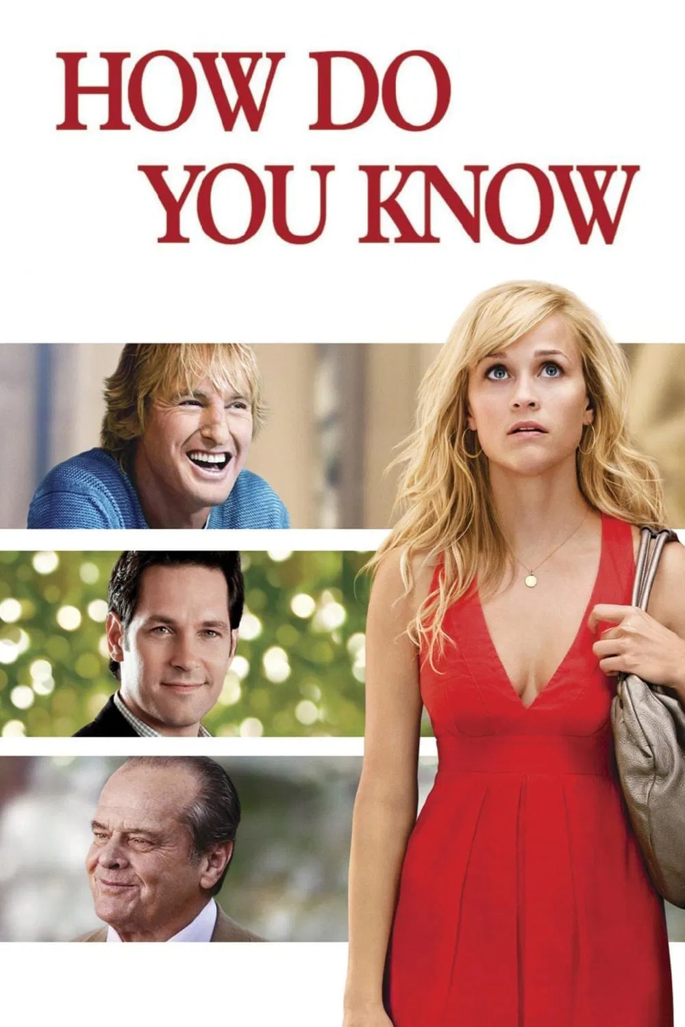 Poster chính thức của phim Phim Hài, Phim Tâm Lý "Làm Sao Em Biết" (How Do You Know - 2010), với sự tham gia của diễn viên Reese Witherspoon và Paul Rudd.