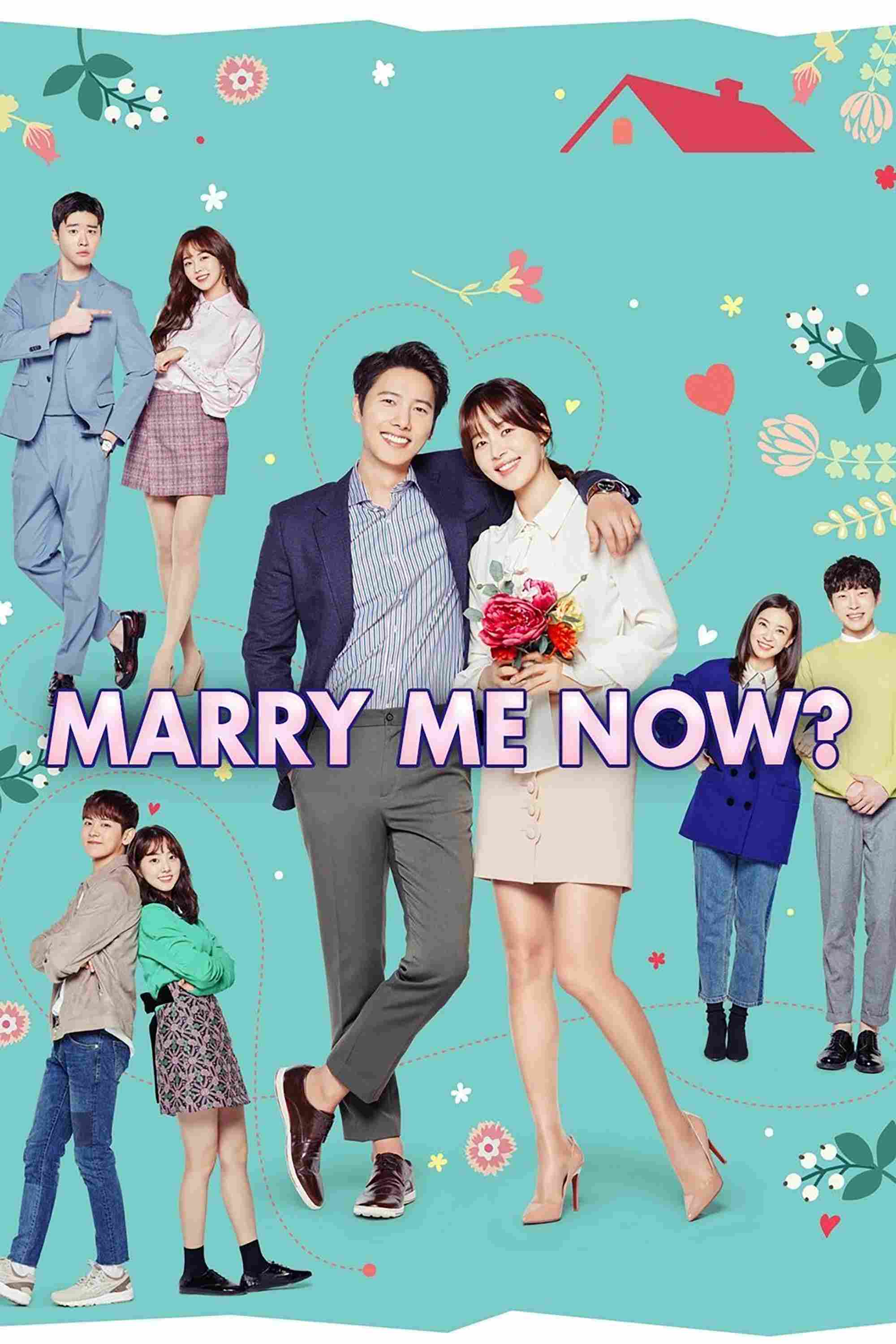 Poster chính thức của phim Phim Tâm Lý, Phim Gia Đình "Làm Vợ Anh Nhé" (Marry Me Now - 2018), với sự tham gia của diễn viên Han Ji-hye và Lee Sang-woo.