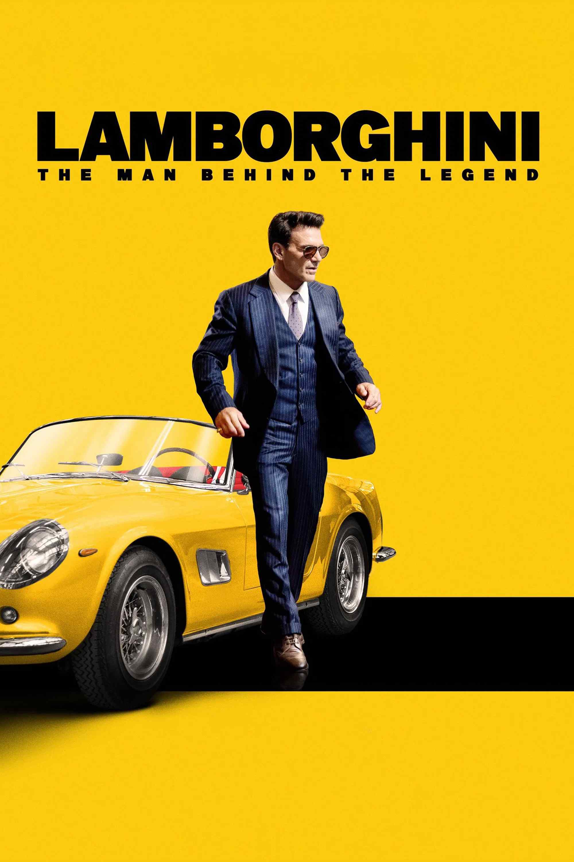 Poster chính thức của phim Phim Tâm Lý, Phim Lịch Sử "Lamborghini: Phía Sau Người Đàn Ông Huyền Thoại" (Lamborghini: The Man Behind the Legend - 2022), với sự tham gia của diễn viên Frank Grillo và Romano Reggiani.