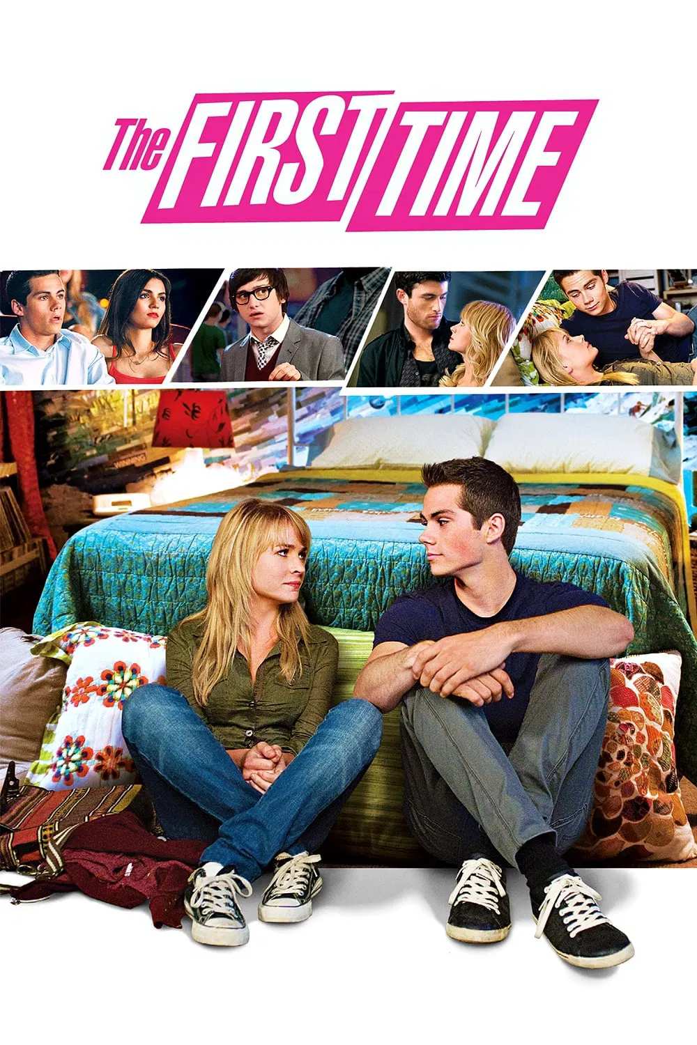 Poster chính thức của phim Phim Tâm Lý, Phim Hài "Lần Đầu Tiên 2012" (The First Time - 2012), với sự tham gia của diễn viên Dylan O'Brien và Britt Robertson.