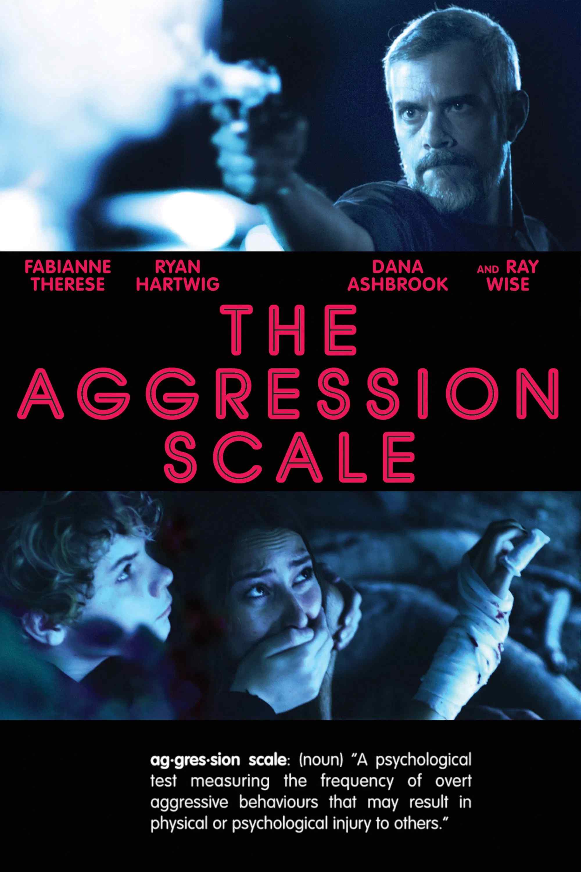 Poster chính thức của phim Phim Hành Động, Phim Giật Gân "Lằn Ranh Phạm Tội" (The Aggression Scale - 2012), với sự tham gia của diễn viên Ryan Hartwig và Fabianne Therese.