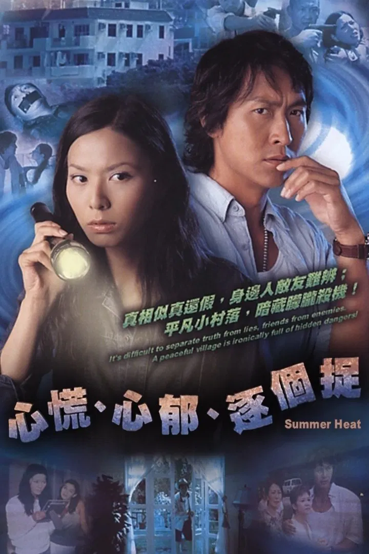 Poster chính thức của phim Phim Tâm Lý, Phim Bí Ẩn "Lần Theo Dấu Vết" (Summer Heat - 2006), với sự tham gia của diễn viên Đặng Lệ Minh và Joe Ma Tak-Chung.