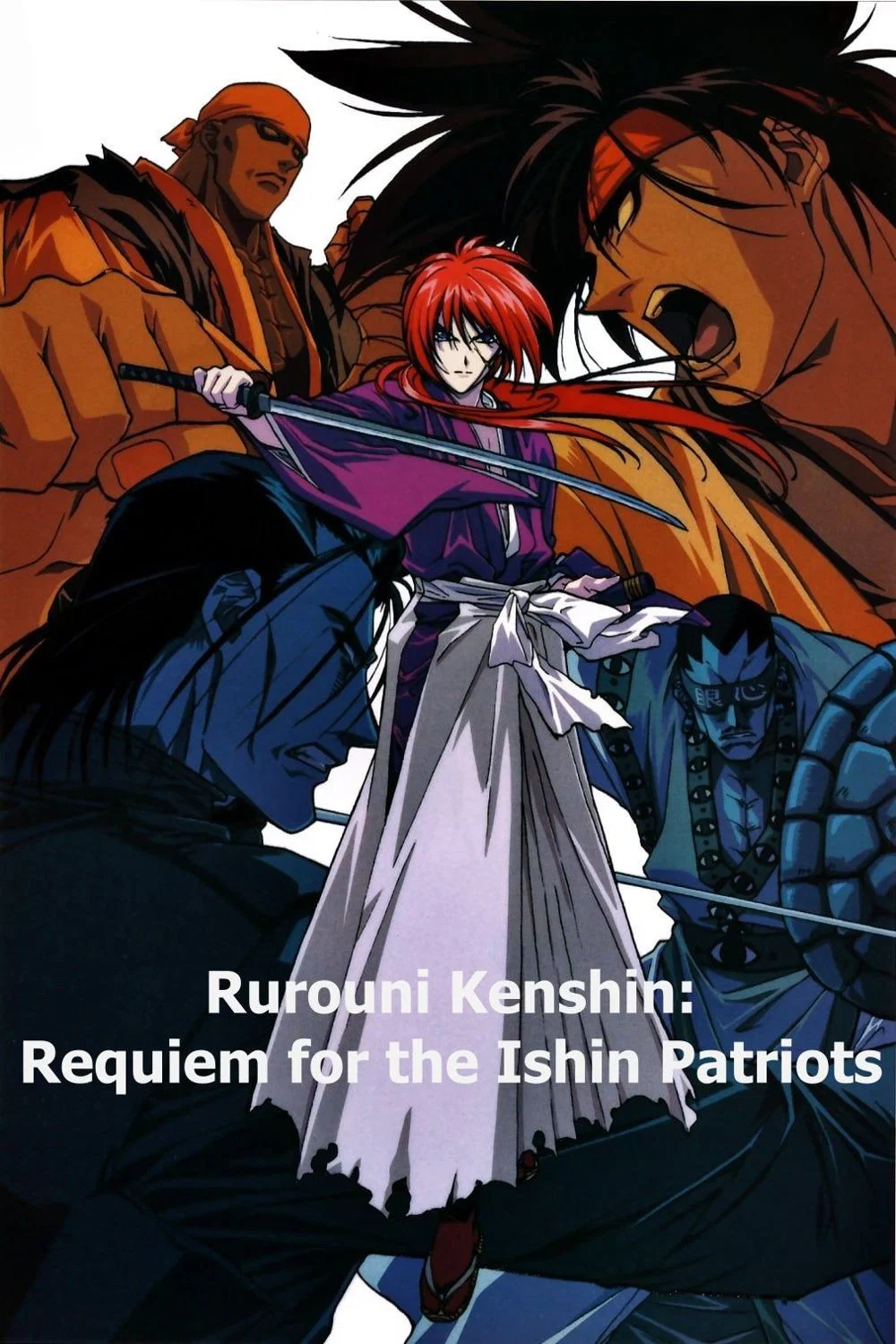 Poster chính thức của phim Phim Hoạt Hình, Phim Hành Động "Lãng khách Kenshin: Ca khúc trấn hồn của chí sĩ duy tân" (Samurai X: The Motion Picture - 1997), với sự tham gia của diễn viên Mayo Suzukaze và Miki Fujitani.