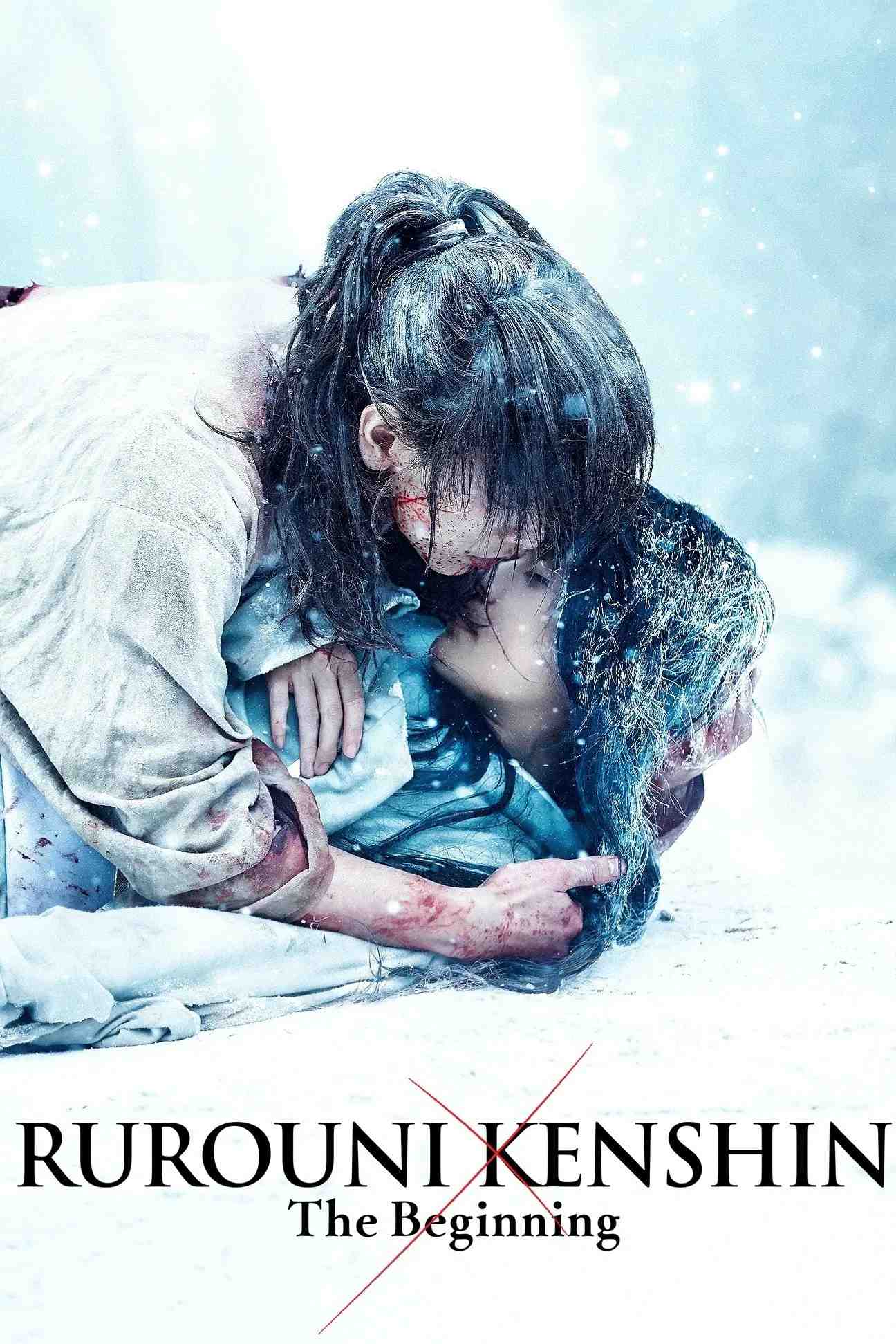 Poster chính thức của phim Phim Hành Động, Phim Phiêu Lưu "Lãng Khách Kenshin: Khởi Đầu" (Rurouni Kenshin: The Beginning - 2021), với sự tham gia của diễn viên Takeru Satoh và Kasumi Arimura.