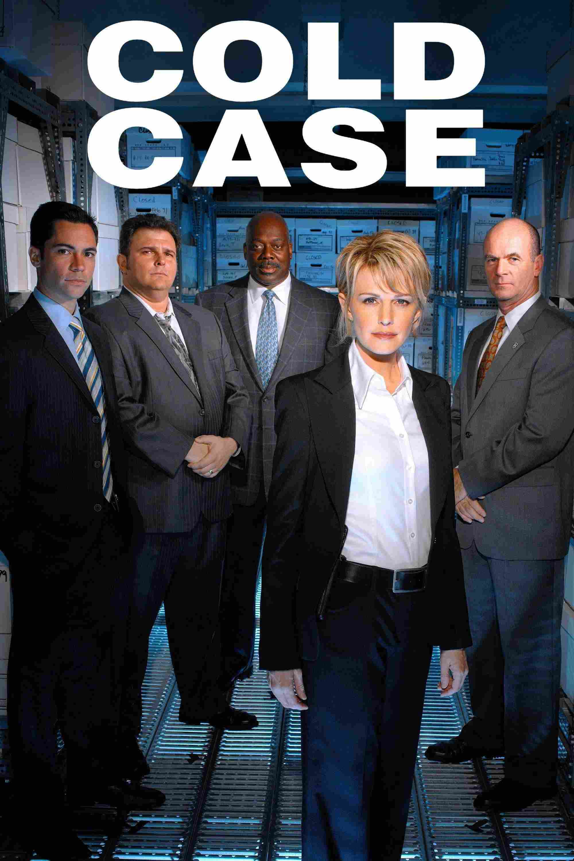 Poster chính thức của phim Phim Hình Sự, Phim Tâm Lý "Lãnh Án" (Cold Case - 2003), với sự tham gia của diễn viên Kathryn Morris và Danny Pino.