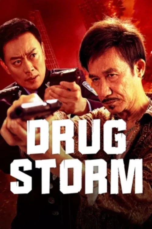 Poster chính thức của phim Phim Hành Động, Phim Hình Sự "Lạp Độc Phong Bạo" (Drug Bust Storm - 2025), với sự tham gia của diễn viên Zhang Dong và Huỳnh Hải Băng.