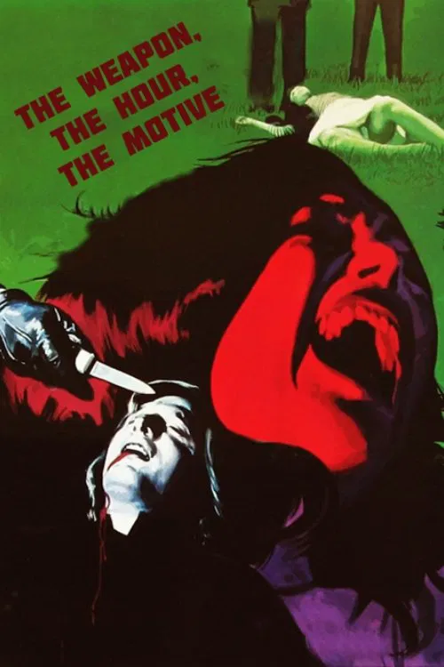 Poster chính thức của phim Phim Giật Gân, Phim Kinh Dị "L'arma, l'ora, il movente" (The Weapon, the Hour, the Motive - 1972), với sự tham gia của diễn viên Renzo Montagnani và Bedy Moratti.