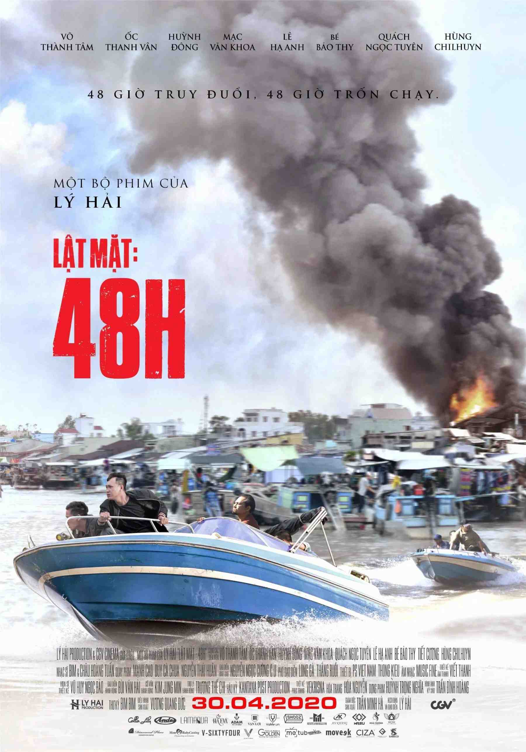 Poster chính thức của phim Phim Hành Động, Phim Hài "Lật Mặt: 48H" (Face Off 48H - 2021), với sự tham gia của diễn viên Lý Hải và Võ Thành Tâm.