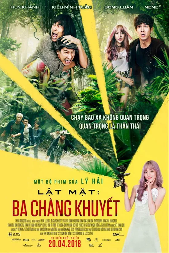 Poster chính thức của phim Phim Hài, Phim Phiêu Lưu "Lật Mặt: Ba Chàng Khuyết" (Face Off 3: Imperfect Trio - 2018), với sự tham gia của diễn viên Song Luân và Huy Khánh.