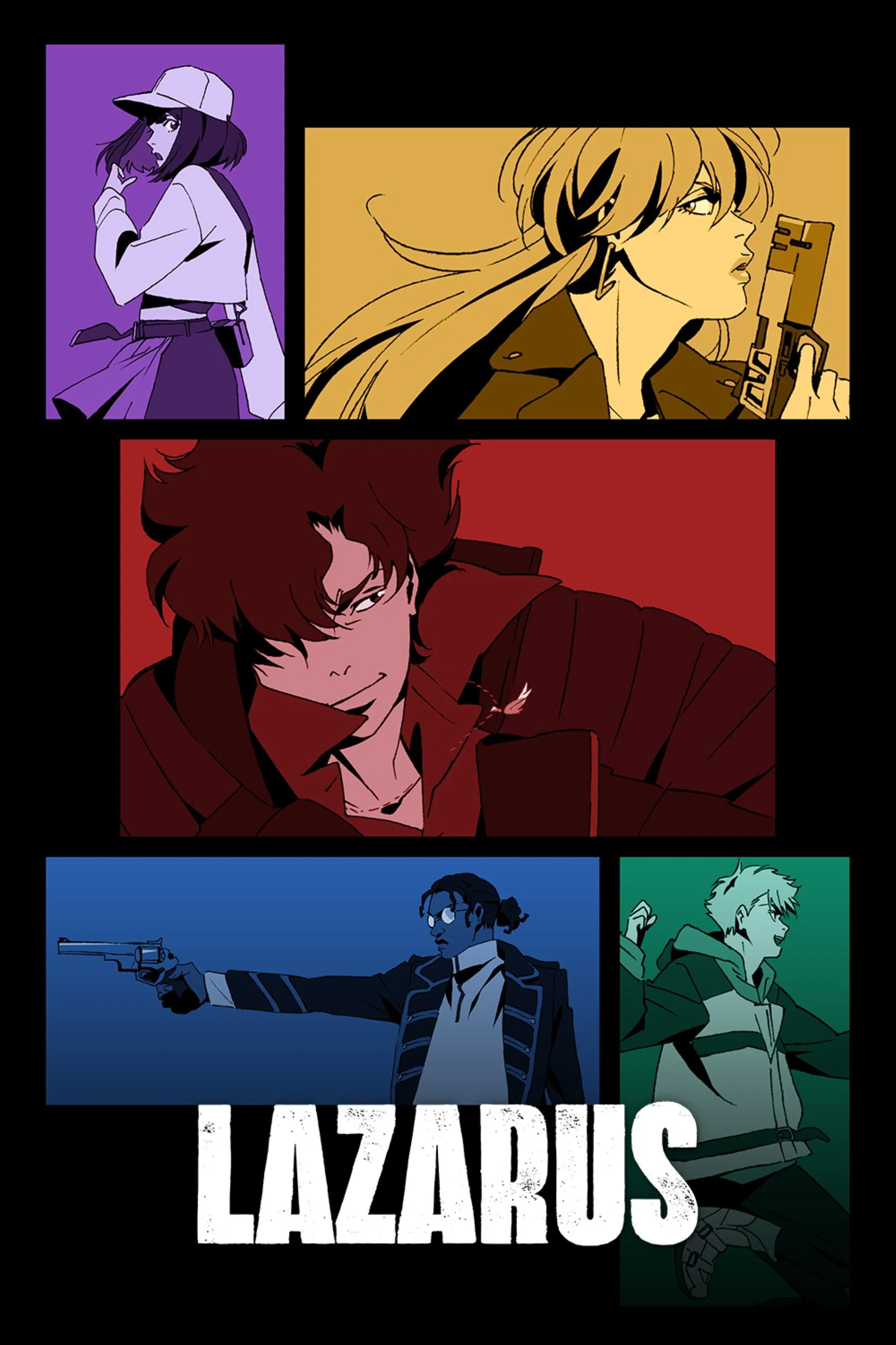 Poster chính thức của phim Phim Viễn Tưởng & Giả Tưởng, Phim Hành Động & Phiêu Lưu "Lazarus" (Lazarus - 2025), với sự tham gia của diễn viên Mamoru Miyano và Makoto Furukawa.