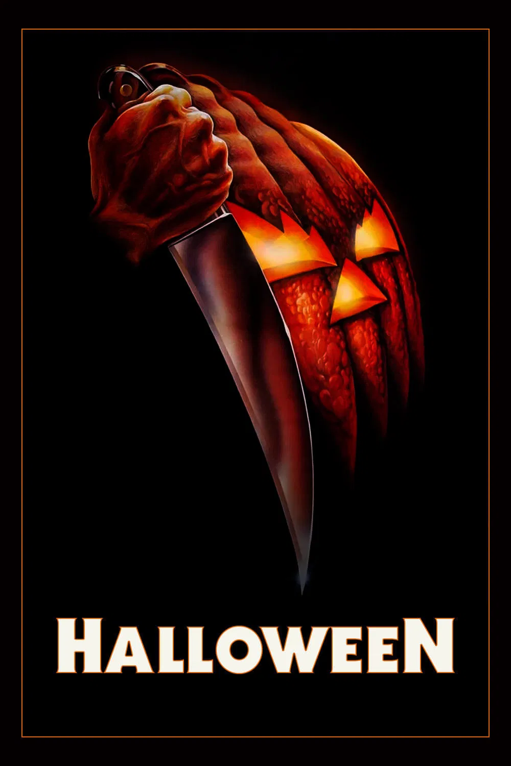 Poster chính thức của phim Phim Kinh Dị, Phim Giật Gân "Lễ Hội Kinh Hoàng" (Halloween - 1978), với sự tham gia của diễn viên Donald Pleasence và Jamie Lee Curtis.