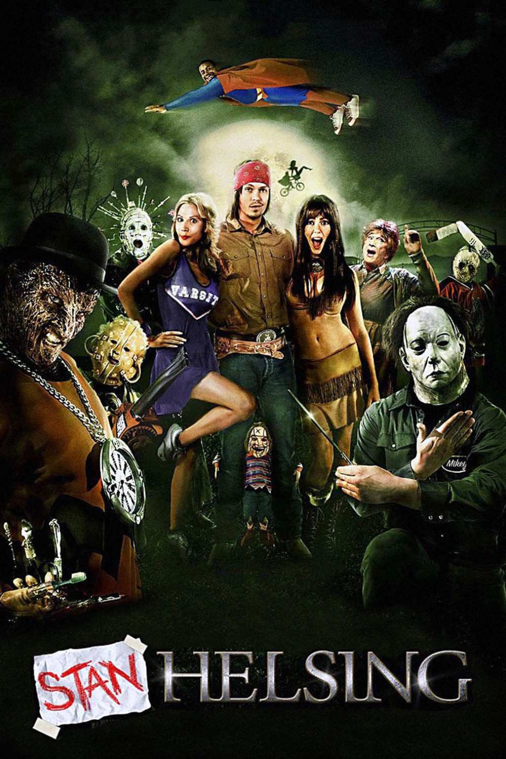 Poster chính thức của phim Phim Hài "Lễ Hội Ma Quỷ" (Stan Helsing - 2009), với sự tham gia của diễn viên Steve Howey và Diora Baird.