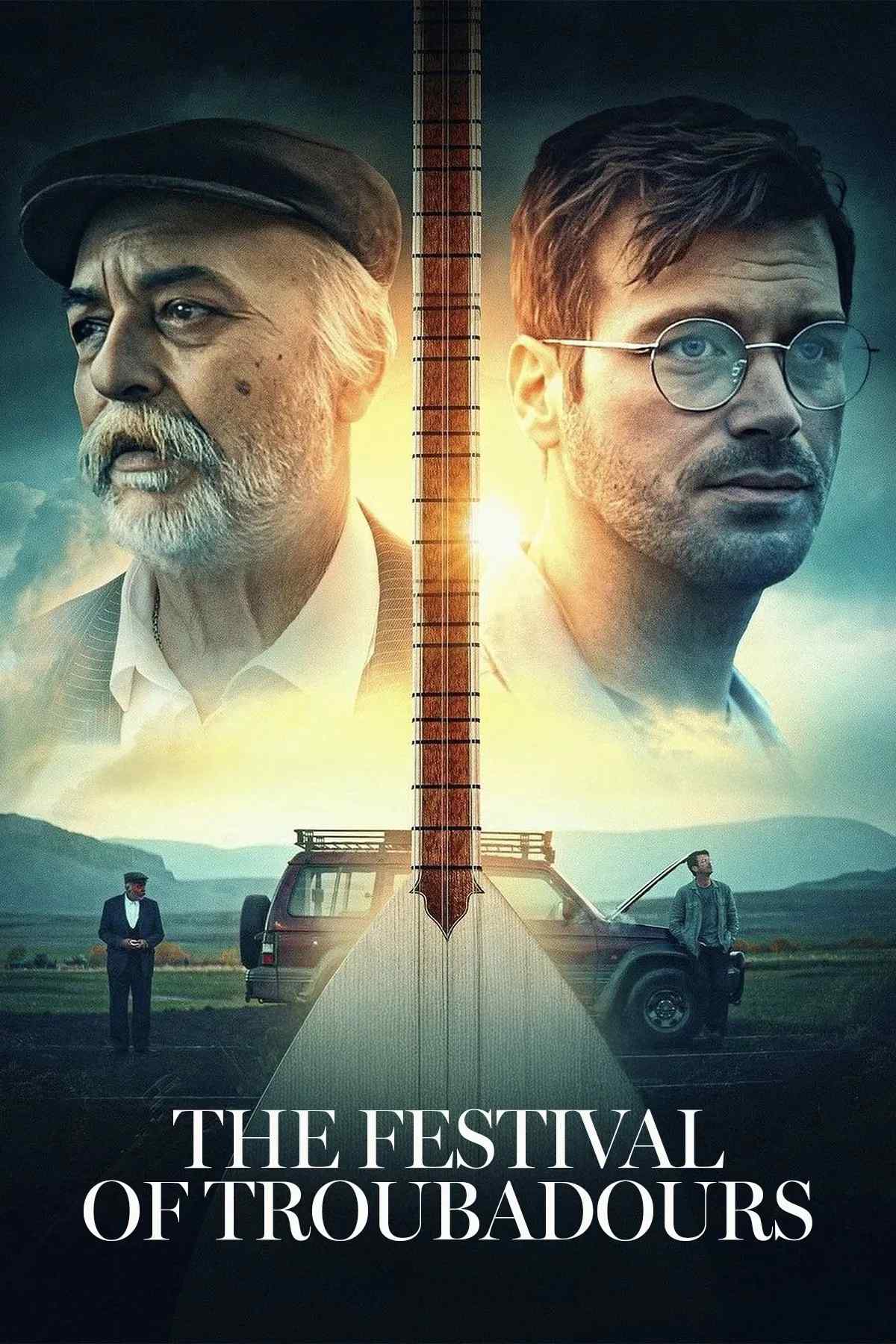Poster chính thức của phim Phim Tâm Lý "Lễ hội người hát rong" (The Festival of Troubadours - 2022), với sự tham gia của diễn viên Kıvanç Tatlıtuğ và Settar Tanrıöğen.