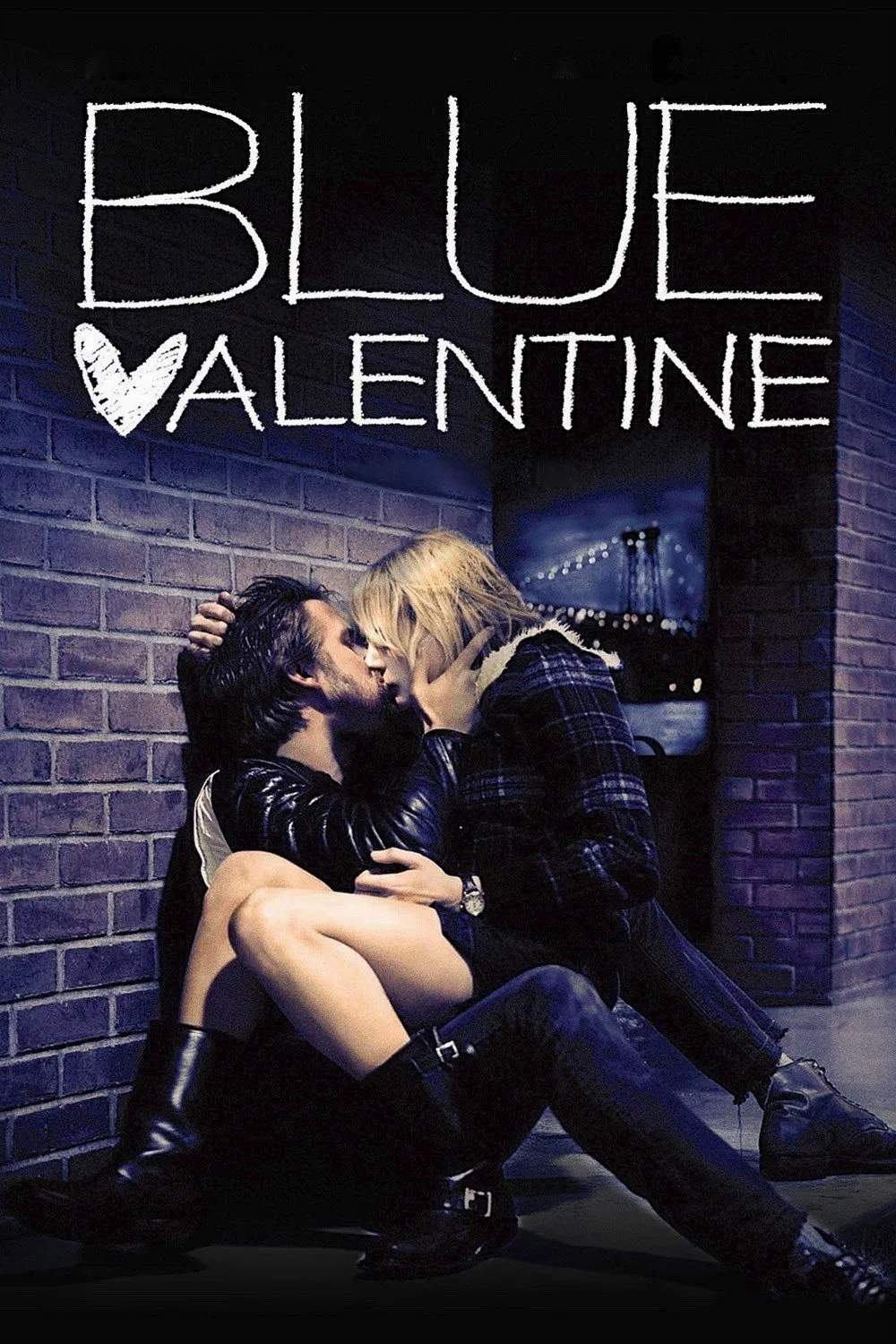 Poster chính thức của phim Phim Tâm Lý, Phim Tình Cảm "Lễ Tình Nhân Buồn" (Blue Valentine - 2010), với sự tham gia của diễn viên Ryan Gosling và Michelle Williams.