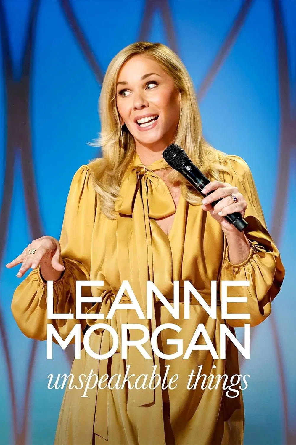 Poster chính thức của phim Phim Hài "Leanne Morgan: Những Thứ Không Thể Nói Ra" (Leanne Morgan: Unspeakable Things - 2025), với sự tham gia của diễn viên Leanne Morgan.