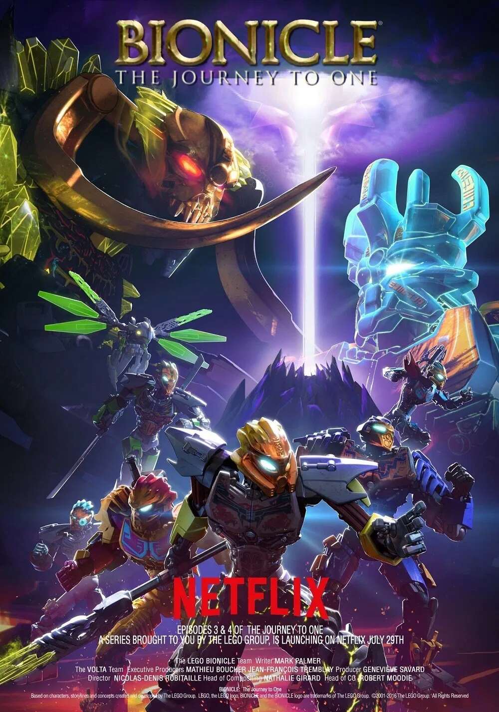 Poster chính thức của phim Phim Hoạt Hình, Phim Thiếu Nhi "LEGO Bionicle: Hành trình huyền thoại (Phần 2)" (LEGO Bionicle: The Journey to One - 2016).