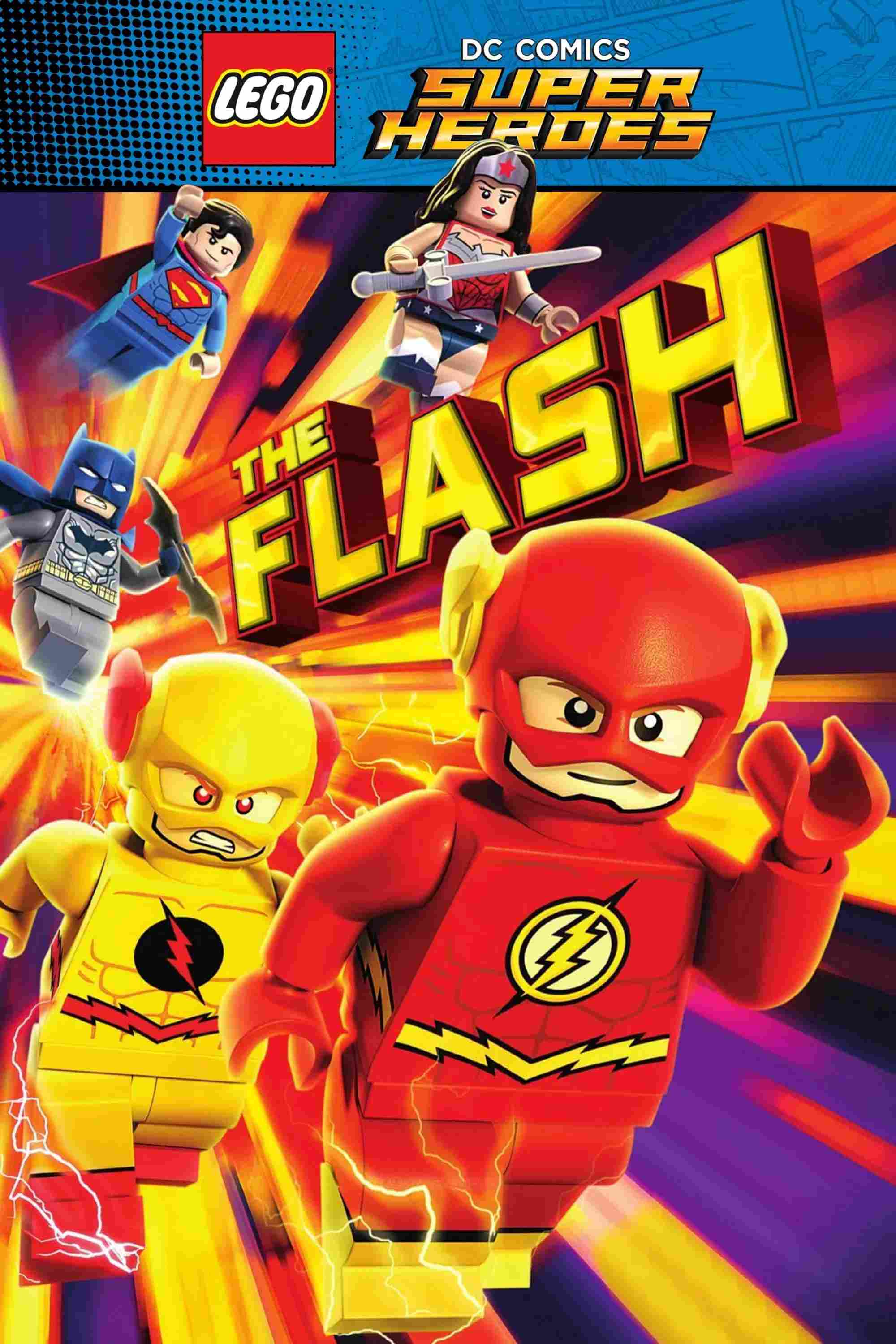 Poster chính thức của phim Phim Phiêu Lưu, Phim Hoạt Hình "Lego DC Comics Super Heroes: The Flash" (LEGO DC Comics Super Heroes: The Flash - 2018), với sự tham gia của diễn viên James Arnold Taylor và Troy Baker.