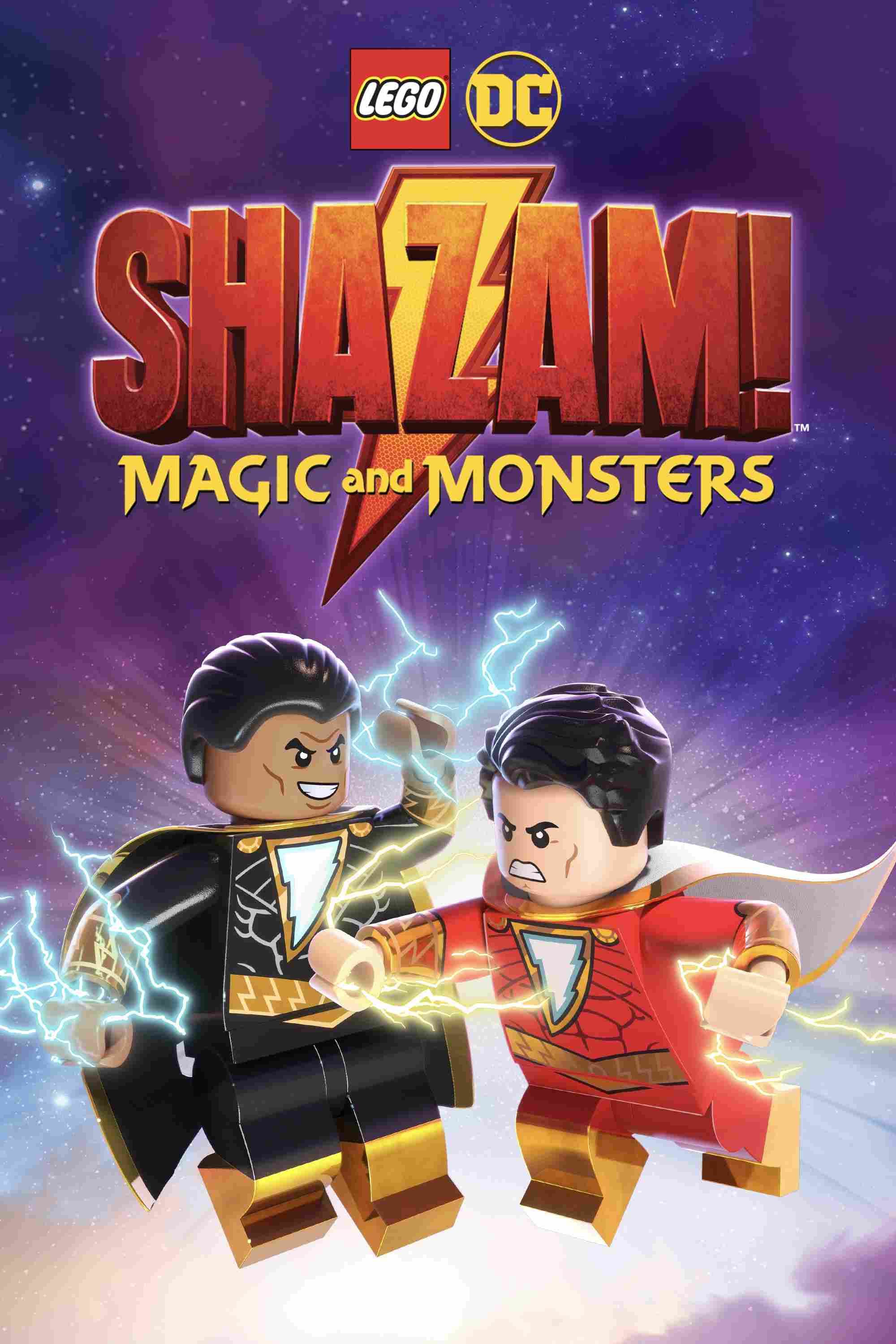 Poster chính thức của phim Phim Gia Đình, Phim Phiêu Lưu "LEGO DC Shazam!: Magic and Monsters" (LEGO DC: Shazam! Magic and Monsters - 2020), với sự tham gia của diễn viên Sean Astin và Troy Baker.