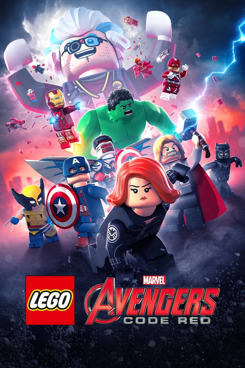 Poster chính thức của phim Phim Hoạt Hình, Phim Hành Động "LEGO Marvel Avengers: Code Red" (LEGO Marvel Avengers: Code Red - 2023), với sự tham gia của diễn viên Laura Bailey và Trevor Devall.