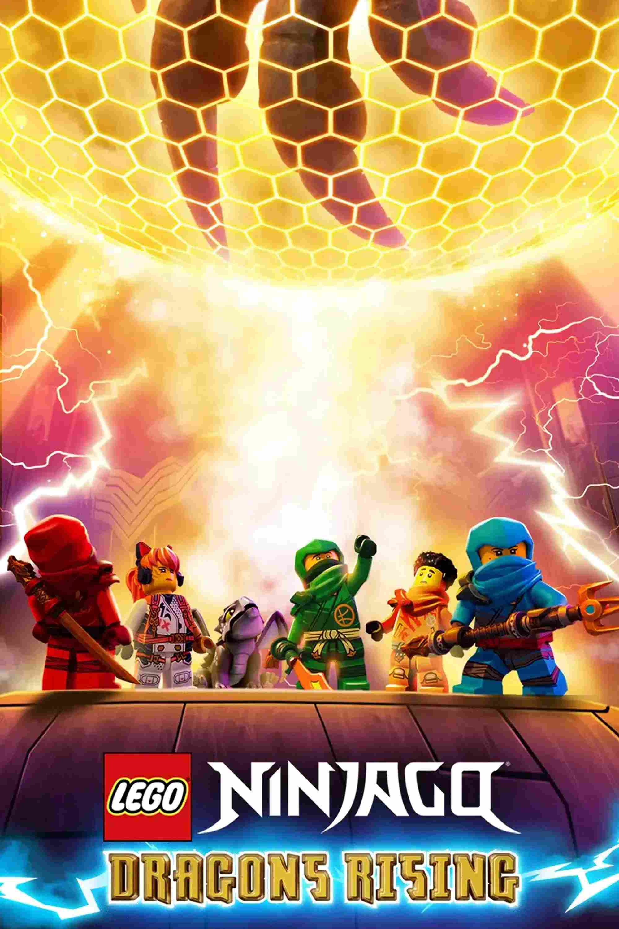 Poster chính thức của phim Phim Hoạt Hình, Phim Thiếu Nhi "LEGO Ninjago: Những Con Rồng Trỗi Dậy (Phần 2)" (LEGO Ninjago: Dragons Rising - 2023).