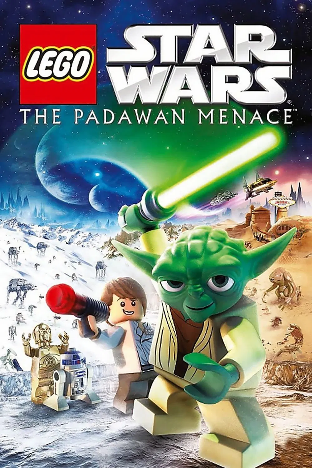 Poster chính thức của phim Phim Gia Đình, Phim Hoạt Hình "Lego Star Wars: The Padawan Menace" (LEGO Star Wars: The Padawan Menace - 2011), với sự tham gia của diễn viên Anthony Daniels và Nika Futterman.