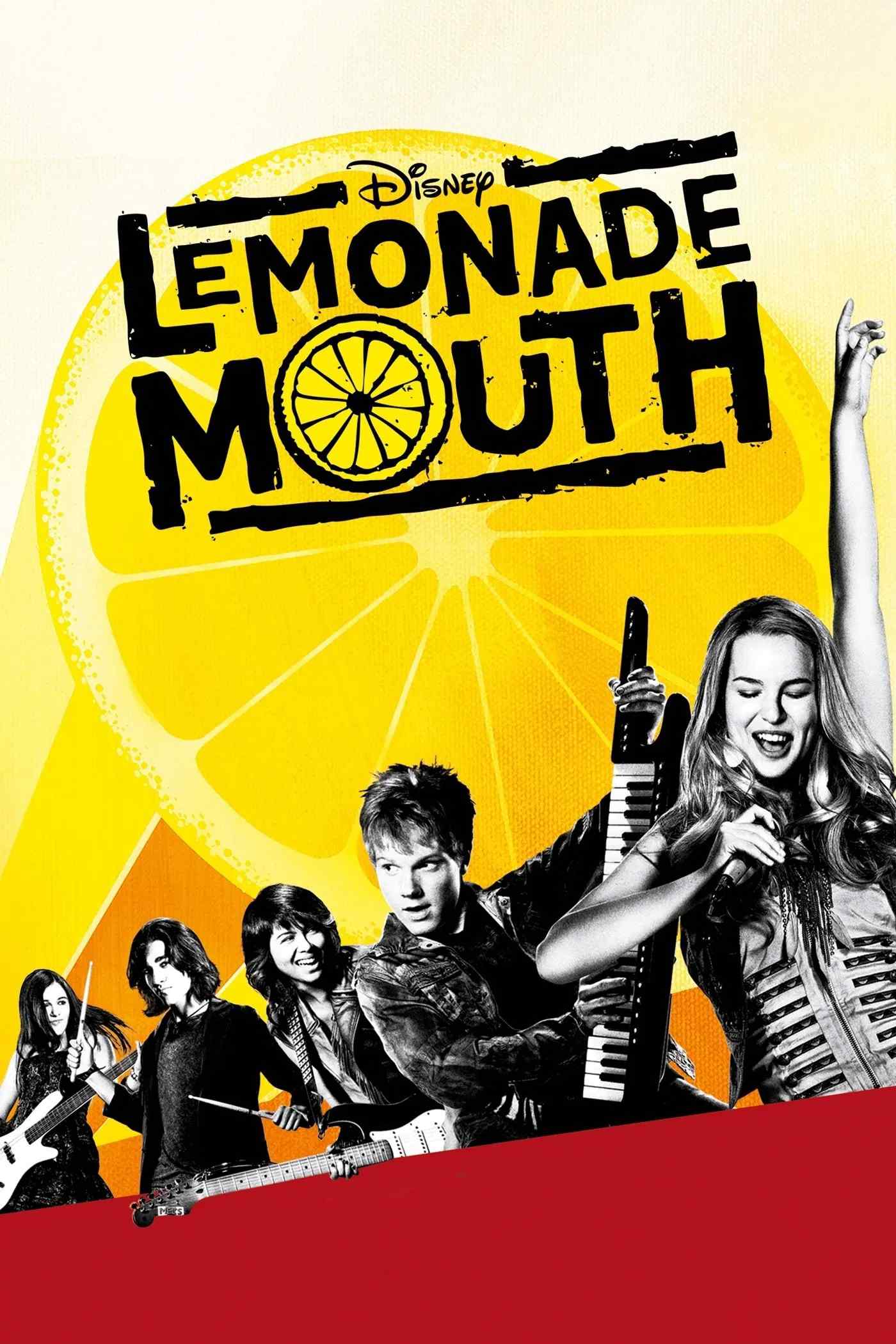 Poster chính thức của phim Phim Tâm Lý, Phim Hài "Lemonade Mouth" (Lemonade Mouth - 2011), với sự tham gia của diễn viên Bridgit Mendler và Adam Hicks.