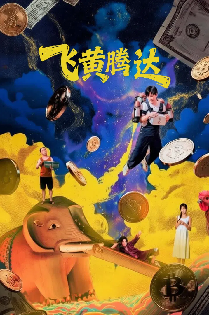 Poster chính thức của phim Phim Hài, Phim Tình Cảm "Lên Như Diều Gặp Gió" (飞黄腾达 - 2026), với sự tham gia của diễn viên Jia Yi Ze và Zhang Chao.