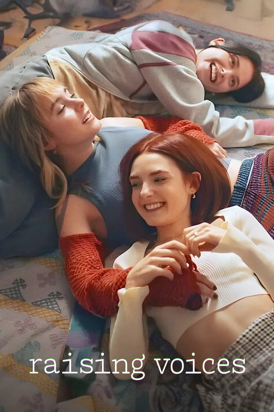Poster chính thức của phim Phim Tâm Lý "Lên Tiếng" (Raising Voices - 2024), với sự tham gia của diễn viên Nicole Wallace và Clara Galle.