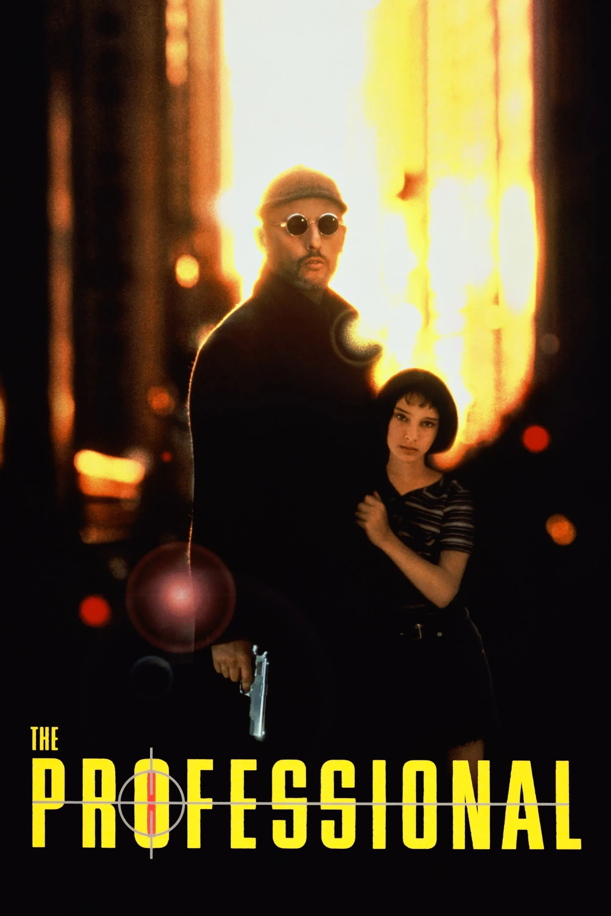 Poster chính thức của phim Phim Hình Sự, Phim Tâm Lý "Léon: The Professional" (Léon: The Professional - 1994), với sự tham gia của diễn viên Jean Reno và Natalie Portman.
