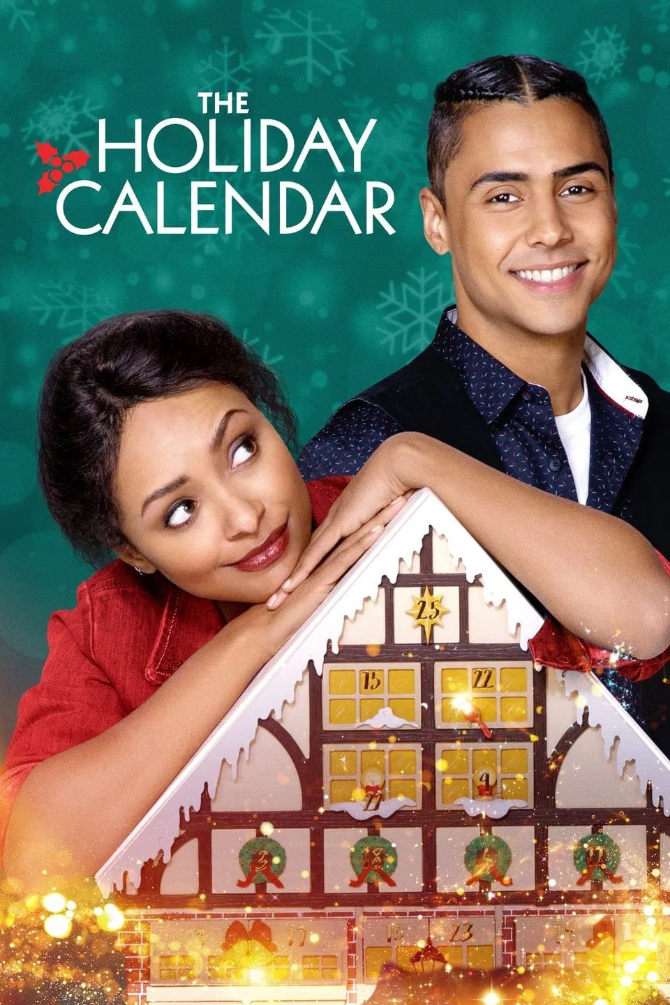 Poster chính thức của phim Phim Tình Cảm, Phim Hài "Lịch nghỉ lễ" (The Holiday Calendar - 2018), với sự tham gia của diễn viên Kat Graham và Quincy Brown.
