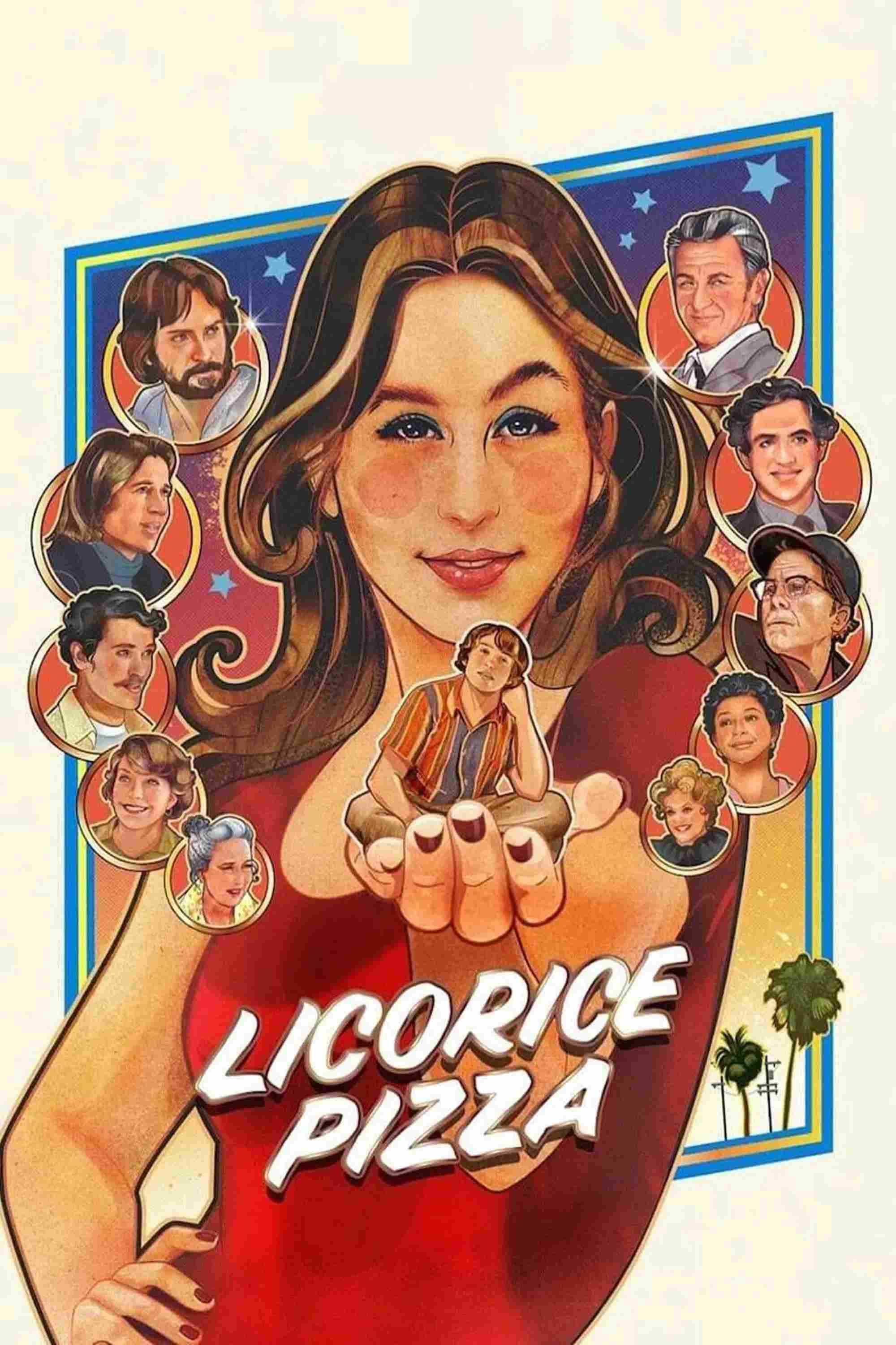 Poster chính thức của phim Phim Tâm Lý, Phim Hài "Licorice Pizza" (Licorice Pizza - 2021), với sự tham gia của diễn viên Alana Haim và Cooper Hoffman.