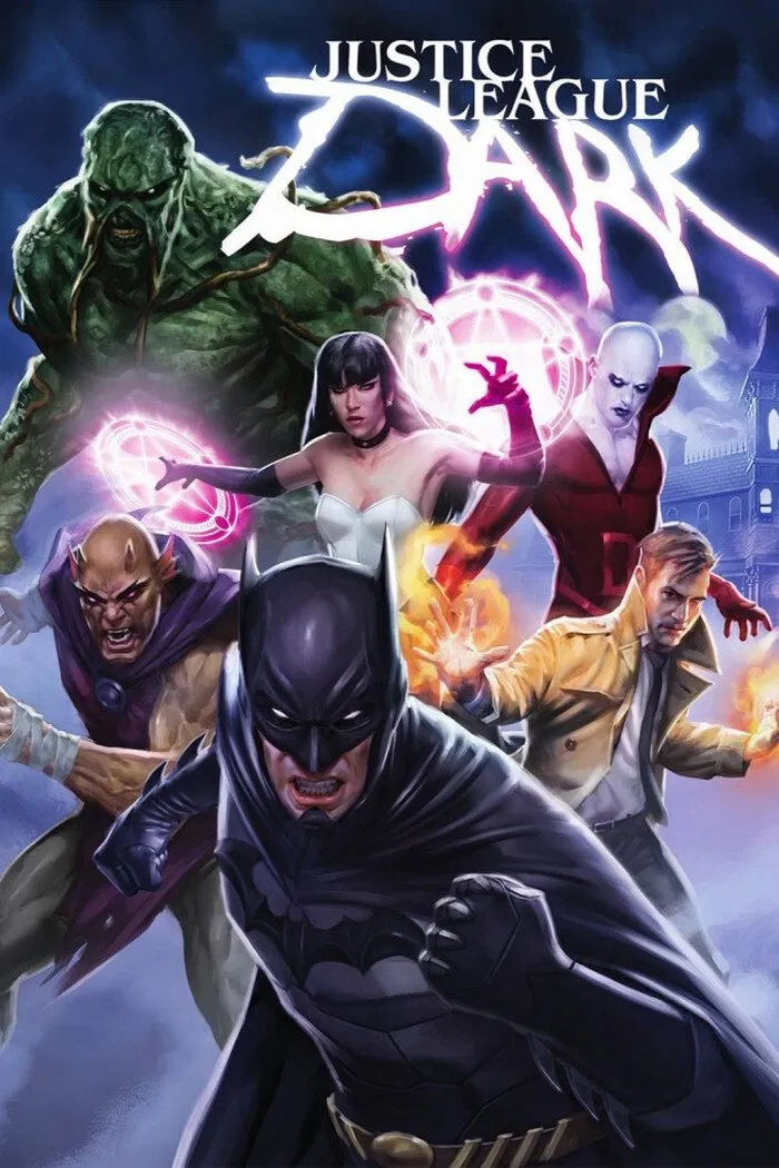 Poster chính thức của phim Phim Hoạt Hình, Phim Hành Động "Liên Minh Công Lý Bóng Đêm" (Justice League Dark - 2017), với sự tham gia của diễn viên Matt Ryan và Jason O'Mara.